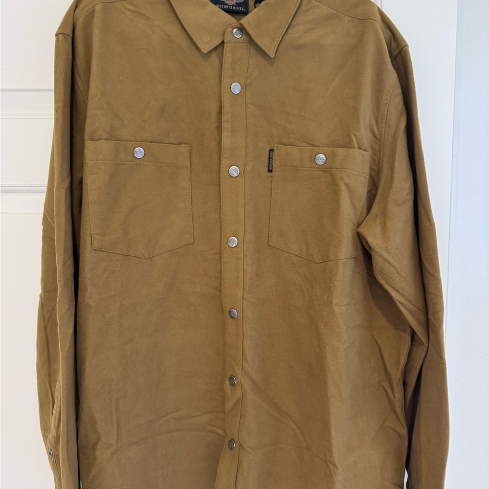 Harley-Davidson Brown Casual Button Down Shirt
